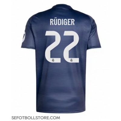 Real Madrid Antonio Rudiger #22 Replika Bortatröja 2025-26 Kortärmad Real Madrid Antonio Rudiger #22 Replika Bortatröja 2025-26 Kortärmad